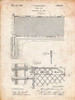PP181- Vintage Parchment Tennis Net Patent Poster Poster Print - Cole Borders