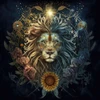 Sunflower Pride, Lion Poster Print - Jake Fouracre