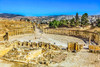Ancient Roman City-Jerash-Jordan. Jerash from 300 BC to 600 AD Poster Print - William Perry