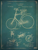 Bicycle Patent 2 Blue Poster Print - ArtLab GI
