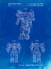 PP780-Faded Blueprint Devastator Transformer Patent Poster Poster Print - Cole Borders