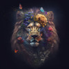 Flowering Lion Pride Poster Print - Jake Fouracre