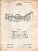 PP772-Vintage Parchment Coney Island Loop the Loop Roller Coaster Patent Poster Poster Print - Cole Borders