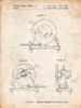 PP762-Vintage Parchment Chop Saw Patent Poster Poster Print - Cole Borders