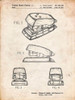 PP164- Vintage Parchment Mini Stapler Patent Poster Poster Print - Cole Borders