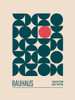 Bauhaus Mavi Kureler Poster Print - Emel Tunaboylu