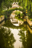 Moon Bridge-Shaoxing City-Zhejiang Province-China. Water Reflections Small City-China Poster Print - William Perry