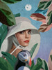Puffin and Woman Poster Print - Emel Tunaboylu