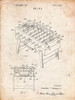 PP136- Vintage Parchment Foosball Game Patent Poster Poster Print - Cole Borders