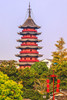 Ruiguang Pagoda built in 254 AD-Suzhou-China Poster Print - William Perry