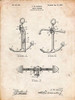 PP745-Vintage Parchment Boat Anchor Patent Poster Poster Print - Cole Borders