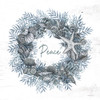 Peace Seashell Wreath Poster Print - Cindy Jacobs