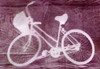 Burgundy Bicycle Cyanotype Poster Print - Studio SEA