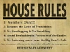 House Rules Poster Print - GST