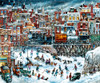 Hockey Night Poster Print - Bill Bell
