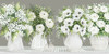 White Blooms in a Row Poster Print - Cindy Jacobs