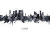 Durban South Africa Skyline Poster Print - Michael Tompsett