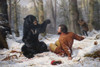 The Life of a Hunter, A Tight Fix Poster Print - Arthur Fitzwilliam Tait