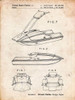 PP1076-Vintage Parchment Suzuki Jet Ski Patent Poster Poster Print - Cole Borders