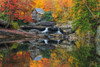Grist Mill In The Fall Poster Print - Online Galloimages