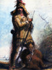 Rocky Mountains Trapper Old Bill Williams Poster Print - Alfred Jacob Miller