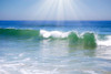 Wave Pairing with Sunbeam Poster Print - GST