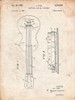 PP140- Vintage Parchment Gibson Les Paul Guitar Patent Poster Poster Print - Cole Borders