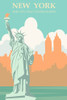 New York Travel Poster Poster Print - Travel Posters Vintage