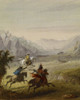 The Grizzly Bear Hunt Poster Print - Alfred Jacob Miller