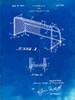 PP1048-Faded Blueprint Soccer Goal Patent Art Poster Print - Cole Borders