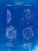 PP720-Faded Blueprint Bausch and Lomb Camera Shutter Patent Poster Poster Print - Cole Borders