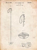 PP1038-Vintage Parchment Ski Pole Patent Poster Poster Print - Cole Borders