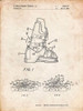 PP1037-Vintage Parchment Ski Boots Patent Poster Poster Print - Cole Borders