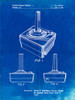 PP714-Faded Blueprint Atari Controller Patent Poster Poster Print - Cole Borders