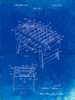 PP136- Faded Blueprint Foosball Game Patent Poster Poster Print - Cole Borders