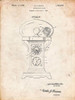 PP713-Vintage Parchment Astronomical Clock Patent Poster Poster Print - Cole Borders