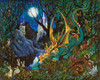 Moon Dragon Poster Print - Bill Bell