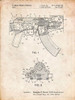 PP701-Vintage Parchment Ak-47 Bolt Locking Patent Print Poster Print - Cole Borders