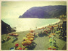 Beach Day on the Italian Coast Poster Print - GST Beach Day on the Italian Coast Poster Print - GST