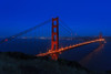 Golden Gate bridge at Night Poster Print - Online Galloimages