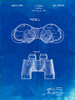 PP684-Faded Blueprint Binoculars Patent Poster Poster Print - Cole Borders