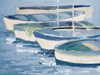 Blue Row Your Boats Poster Print - Jane Slivka