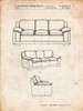 PP671-Vintage Parchment Couch Patent Poster Poster Print - Cole Borders