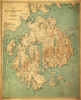 Map of Mount Desert Island Maine Poster Print - GST