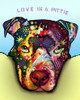 Love Is A Pittie Poster Print - Russo Collection Dean