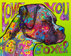 Love You Boxer Poster Print - Russo Collection Dean
