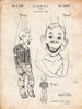 PP628-Vintage Parchment Howdy Doody Marionette Patent Poster Poster Print - Cole Borders
