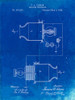 PP644-Faded Blueprint Edison Speaking Telegraph Patent Poster Poster Print - Cole Borders