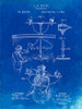 PP642-Faded Blueprint Bowling Pin 1967 Patent Poster Poster Print - Cole Borders