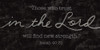 Trust in the Lord Poster Print - Annie LaPoint